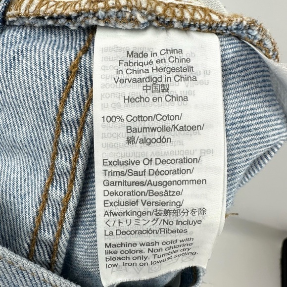 Madewell Perfect Vintage Jeans Size 28 Straight Leg Blue Denim 100% Cotton - Picture 7 of 11